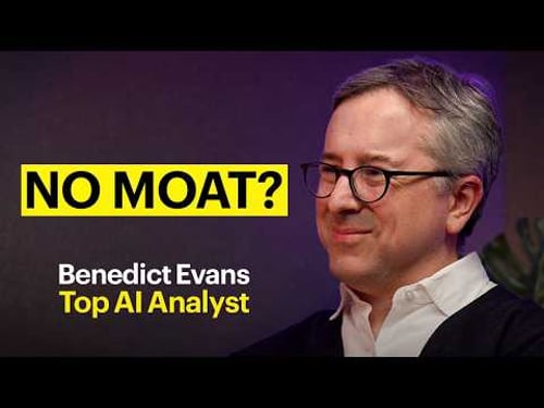 Benedict Evans: OpenAI’s Moat Problem & the Future of Software