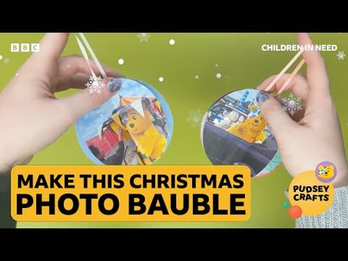 Pudsey crafts 🖌️How to make a Christmas photo bauble🎄