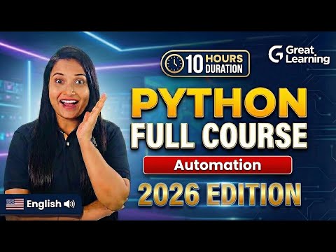 Learn Python in 2026 - Full Python Course with Automation Projects & Tutorials