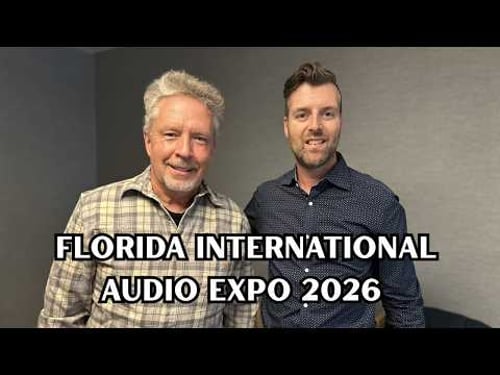 Matt Poes and Doug Schneider at Florida International Audio Expo 2026
