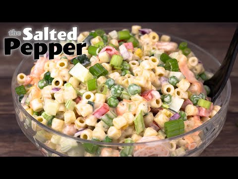 Simple & Easy Pasta Salad with a 3-ingredient dressing!