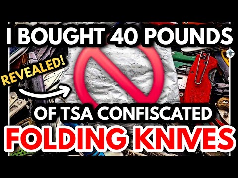 I Bought 40 Pounds Of TSA Confiscated Knives, And I Decided To Open The Mystery Bag I Found Inside