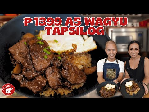 ₱1399 A5 WAGYU TAPSILOG, SULIT BA? | Chef RV with Ms. Erin
