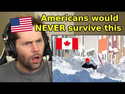 American Reacts to Record Snow in Atlantic Canada