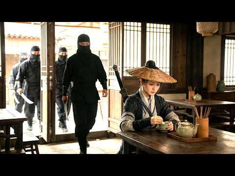 A thug bullies a weak girl in a bamboo hat—only to be beaten, as she’s a peerless kung fu master!