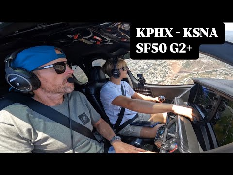 Cirrus Vision Jet Flight Vlog! Phoenix to LA / Puppy Rescue!