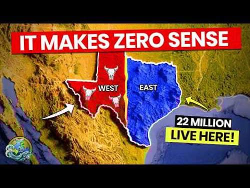 Why So Few Americans Live in Western Texas Compared to Eastern Texas