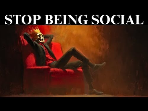 When You Stop Socializing, Everything Changes – Nietzsche