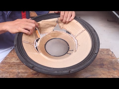 Restoration damaged and boxed speakers _ Revive the damaged speaker bass