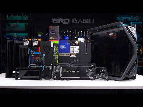 「BRO」4K Water Cooled PC Build ROG Hyperion GR701 Family Bucket.ROG创世神全家桶主题#pcbuild #GR701