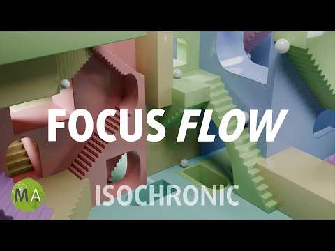 Focus Flow Chill Electronic Study Music + Beta Wave Isochronic Tones
