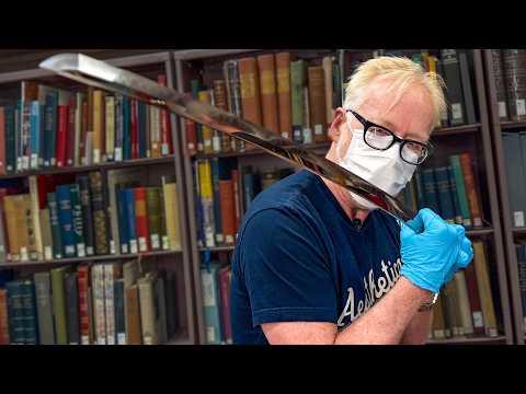 Adam Savage Handles a REAL Samurai Sword!