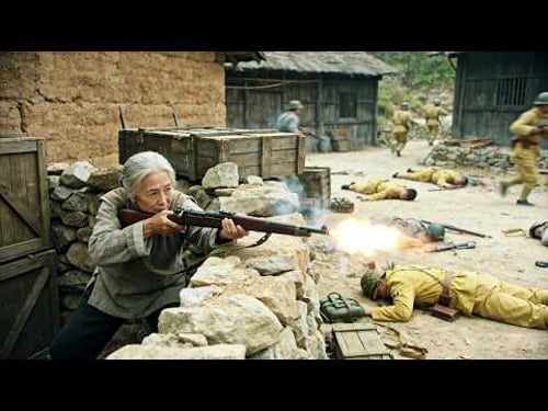 山寨被漢奸包圍,80歲的老太婆一槍一個,瞬間解決掉800人🔥 抗日 | kungfu | Action