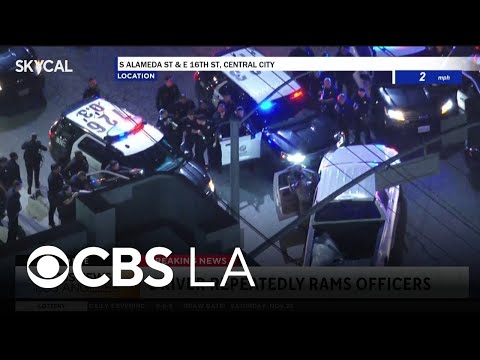 Suspect wanted for assaulting police officer arrested after South Los Angeles pursuit