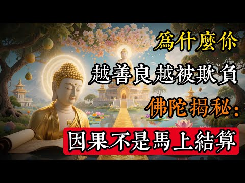 為什麼你越善良越被欺負?佛陀:因果不是馬上結算!#佛學 #禪宗 #佛教哲學 #佛教經典