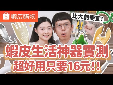 【蝦皮好物推薦#5】老公網購生活好物結果竟...!?比大創更便宜好逛?只要16元的生活神器!超歡樂生活好物實測!ft.OVERDIGI