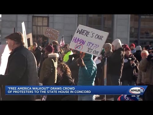 Free America Walkout draws crowd of protestors to the State House in Concord