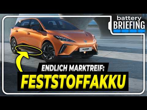 CHINA hat es getan: Erstes Auto mit Feststoff-Akku kommt noch 2025! | Battery Briefing #1