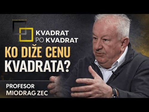 "SVI PRIČAJU O CENI KVADRATA, NIKO O UZROCIMA" – prof. Miodrag Zec | Podcast KVADRAT PO KVADRAT