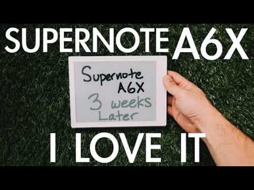 Supernote A6X - Three Weeks Later. I Still Love It