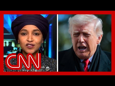 Rep. Ilhan Omar responds to Trump’s claim about her attack