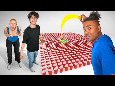 Triff NICHT in den FALSCHEN Becher! 😳 (feat. Fabi, Lucy, Rick, Theresa)