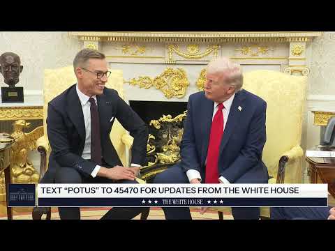 President Trump Participates in a Bilateral Meeting with the President of the Republic of Finland