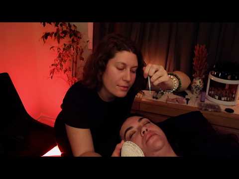 ASMR | 40-Minute LONG Reiki Energy Work | Gentle Face & Neck Attention for Peace