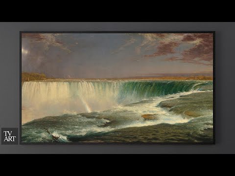 TV Art Screensaver | Vintage Paintings of Niagara Falls | 4K 2 Hours