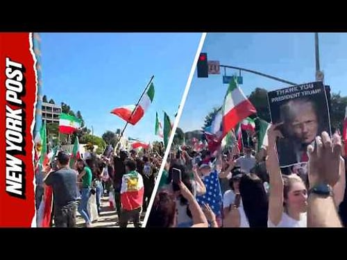 People Celebrate In Streets Of LA After Iranian Supreme Leader’s Death