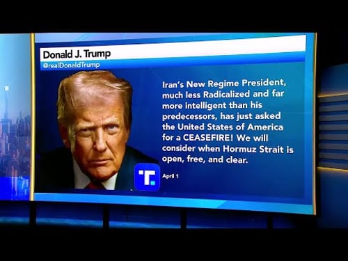 Trump Says Iran Ceasefire Possible Only When Hormuz Reopens