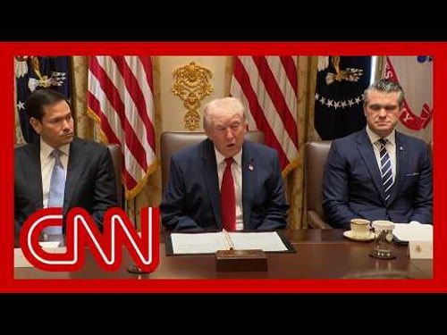Live: Trump holds Cabinet meeting at White House