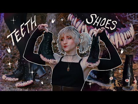 Welp, I made teeth shoes ๐(I sculpted monster teeth on some boots)