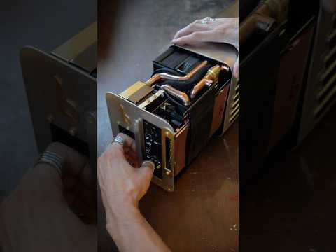 Watercooled 4090 PC build in a toaster #shorts