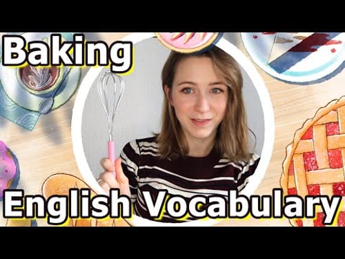 Baking Vocabulary Words | English lesson
