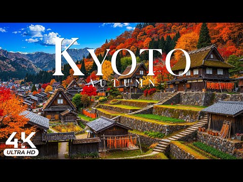 🍂 Autumn of Kyoto 4K UHD 🍁 Crimson Temples, Golden Forest Paths & Timeless Japanese Serenity