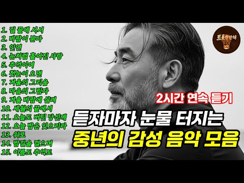 들으면 눈물 나는 트로트 2시간|중년을 위한 감성 위로 노래 베스트
