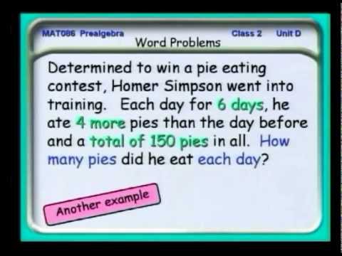 12 - Solving Word Problems 2 - More Difficult Problems