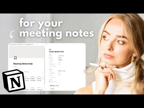 Build a Meeting Notes Hub in Notion with me (tutorial + free template)