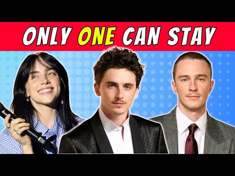 ONLY ONE CAN STAY | Hottest Celebrities Edition - Actors & Singers (Male & Female) | QUIZ WAVEZ