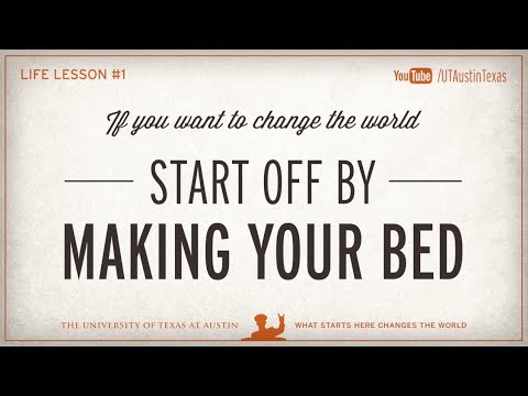 Admiral McRaven's Life Lesson #1: Make Your Bed