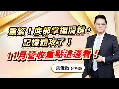 2025.12.9【震驚!底部掌握關鍵,記憶體攻了!11月營收重點這邊看!】葉俊敏分析師