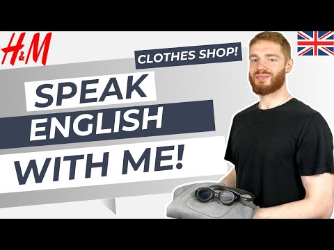 British English Speaking Practice (Clothes Shop) | British Accent Training