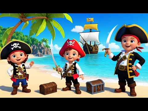 Три маленьких пирата ищут сокровища