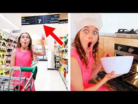 ONLY USING ITEMS FROM ONE AISLE TO COOK Challenge *Best Gourmet Meal Wins iPhone 11 Pro Max*