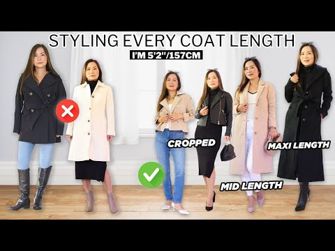 How to style different lengths of coats if you are short (like me)