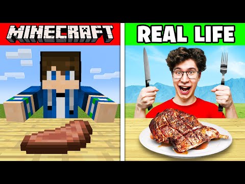 I Tried Eating Every Minecraft Food in Real Life!