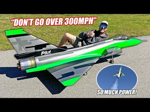 I Bought A GIANT R/C Jet... It’s SCARY Fast!!! (I can barely fly it)