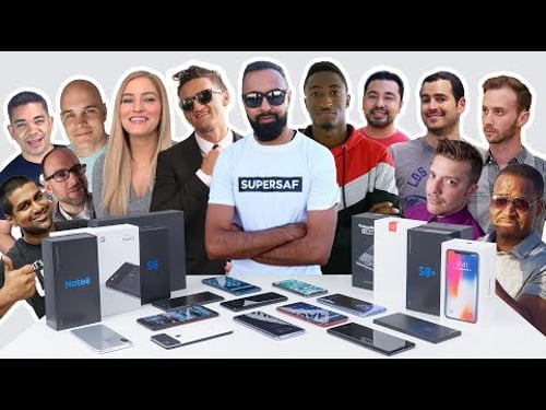 Which SMARTPHONES Do We Use? 2017 YOUTUBER Edition with Casey Neistat, MKBHD, iJustine + More
