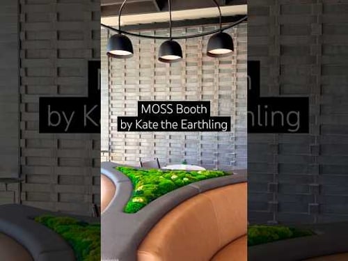 Moss Booth #greendesign #greenbuilding #greenarchitecture #greenery #moss #mossart #artinstallation